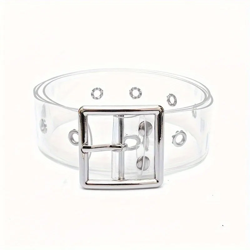 Transparent PVC Belt Student Versatile Style Women's Belt