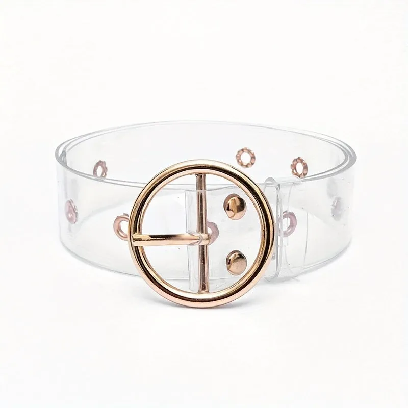 Transparent PVC Belt Student Versatile Style Women's Belt
