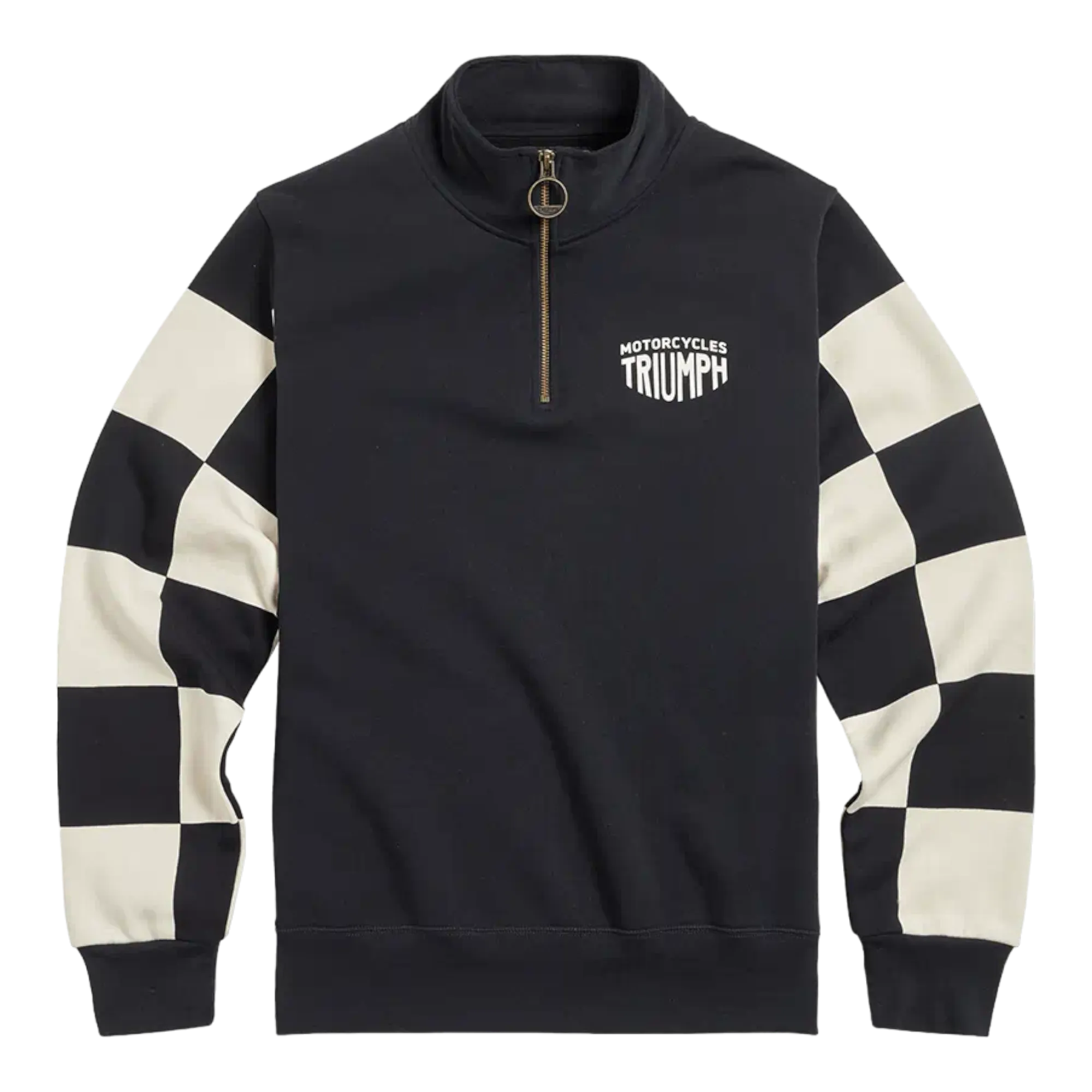 Triumph Prewitt Quarter Zip Sweat - Black/Bone