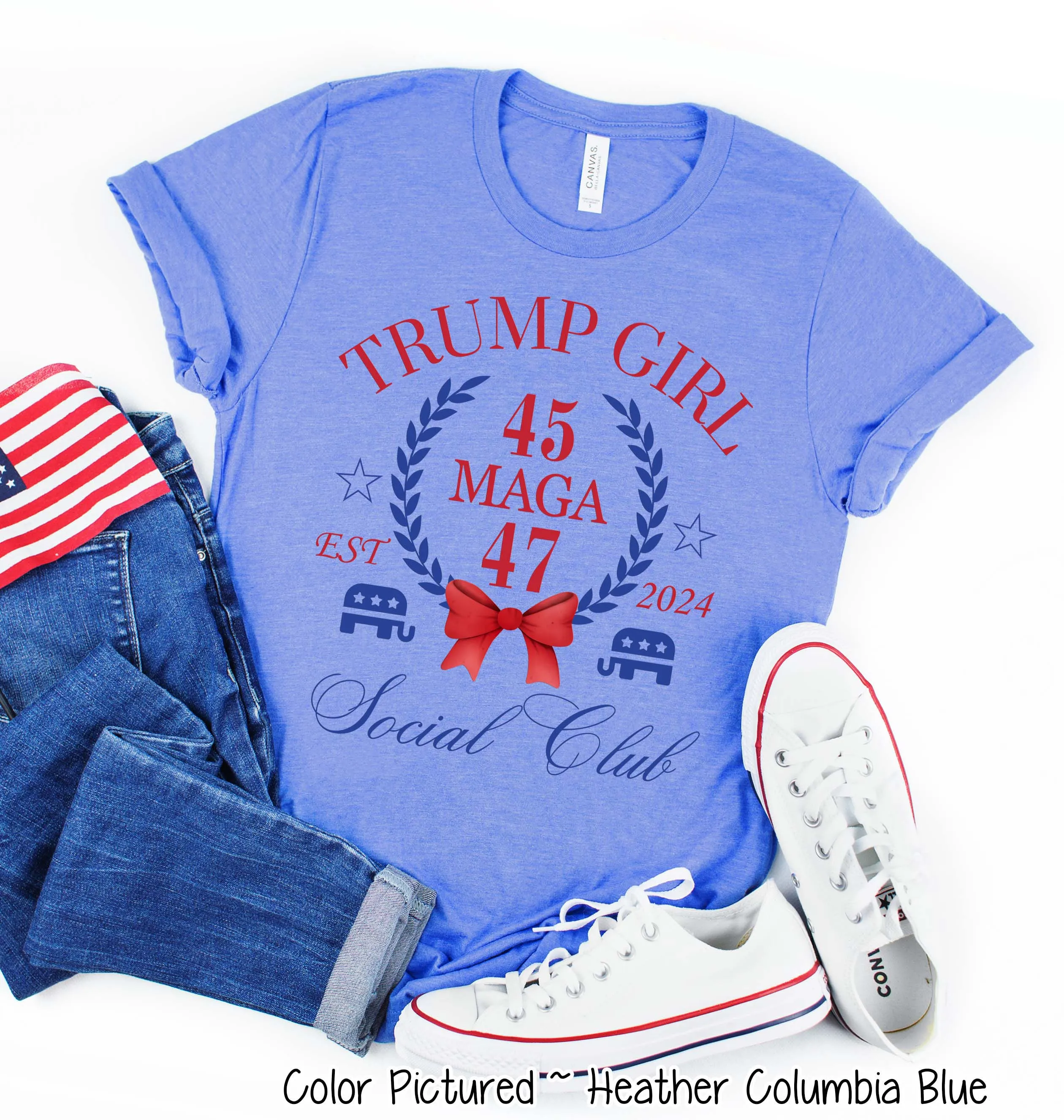 Trump Girl Social Club Croquette Political Tee or Sweatshirt