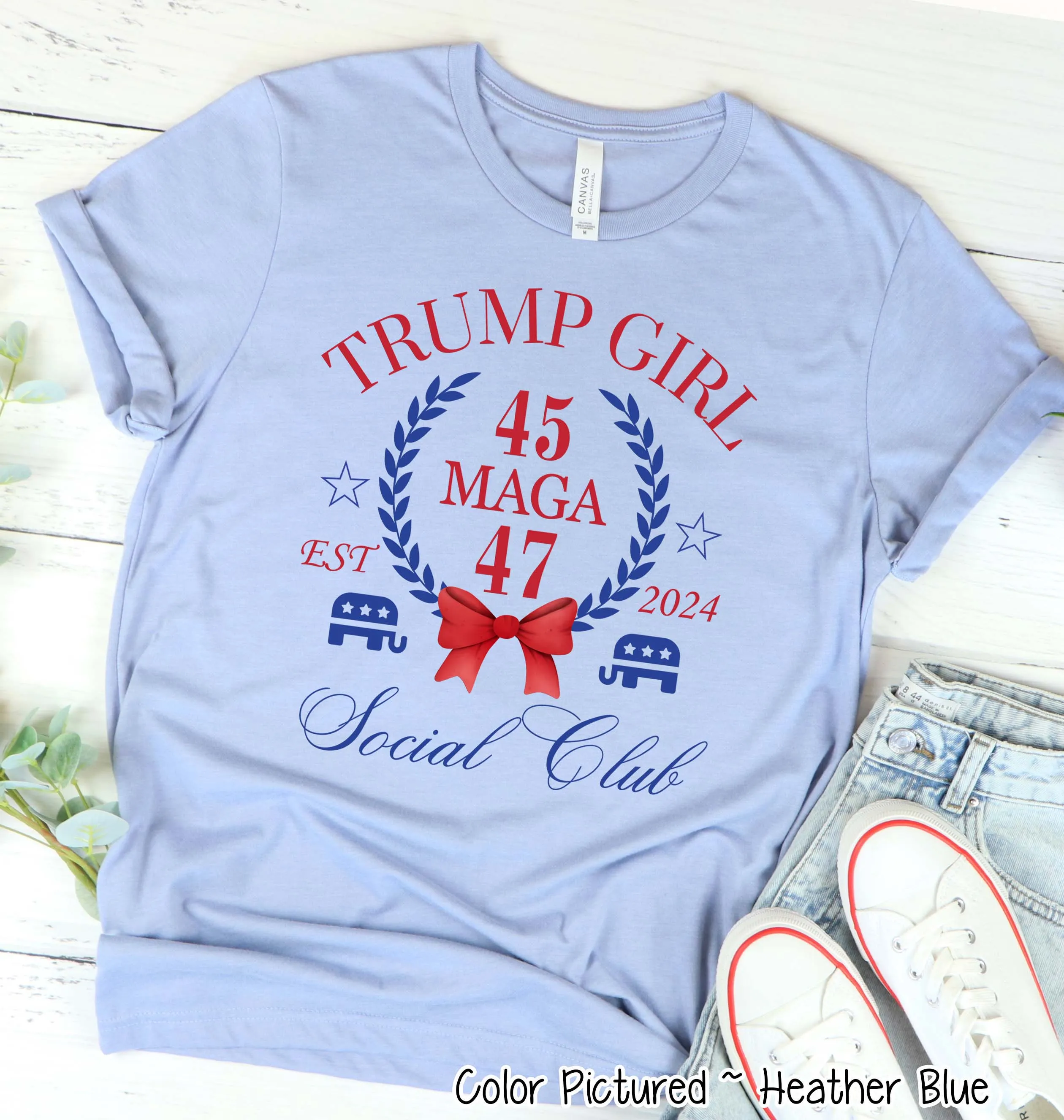 Trump Girl Social Club Croquette Political Tee or Sweatshirt