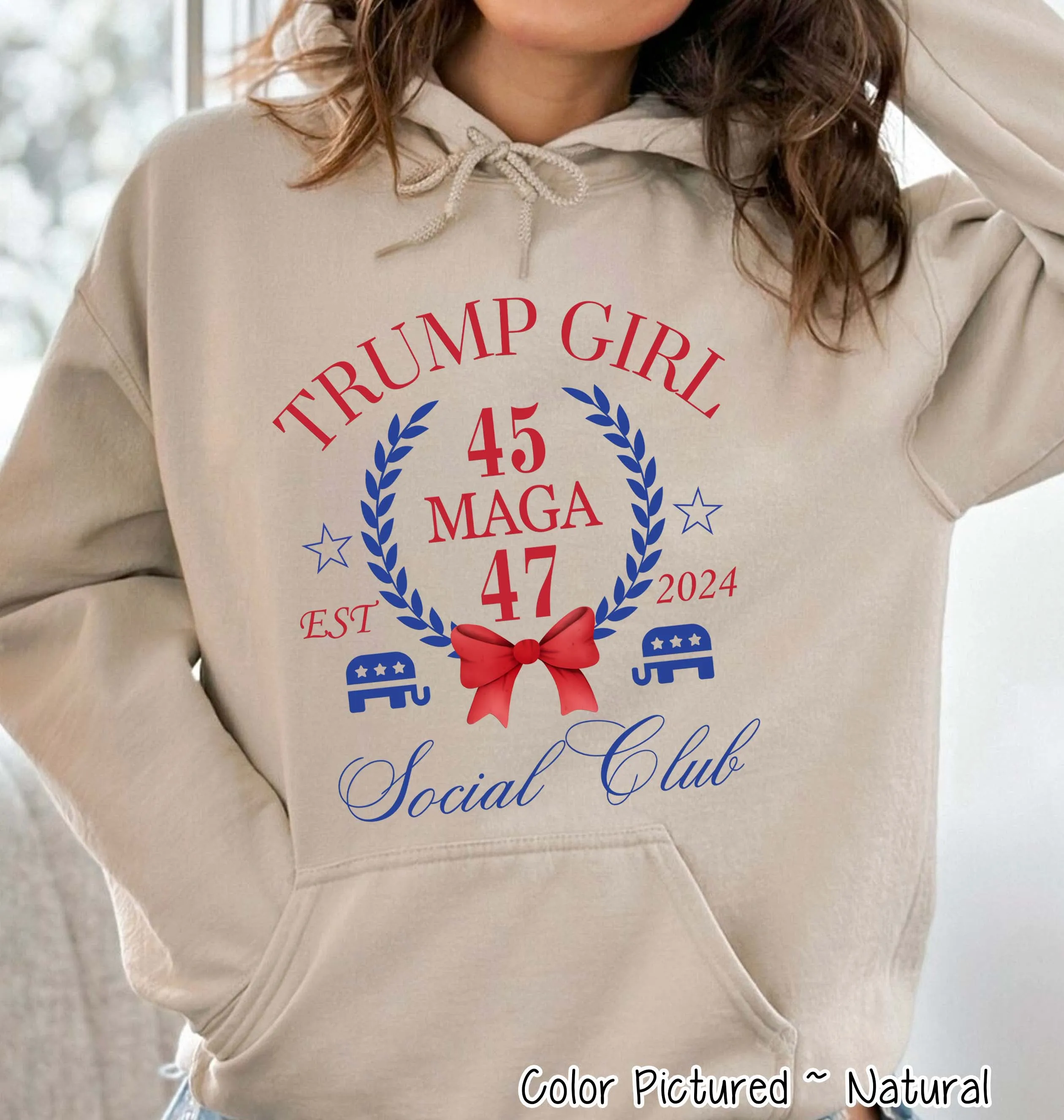 Trump Girl Social Club Croquette Political Tee or Sweatshirt