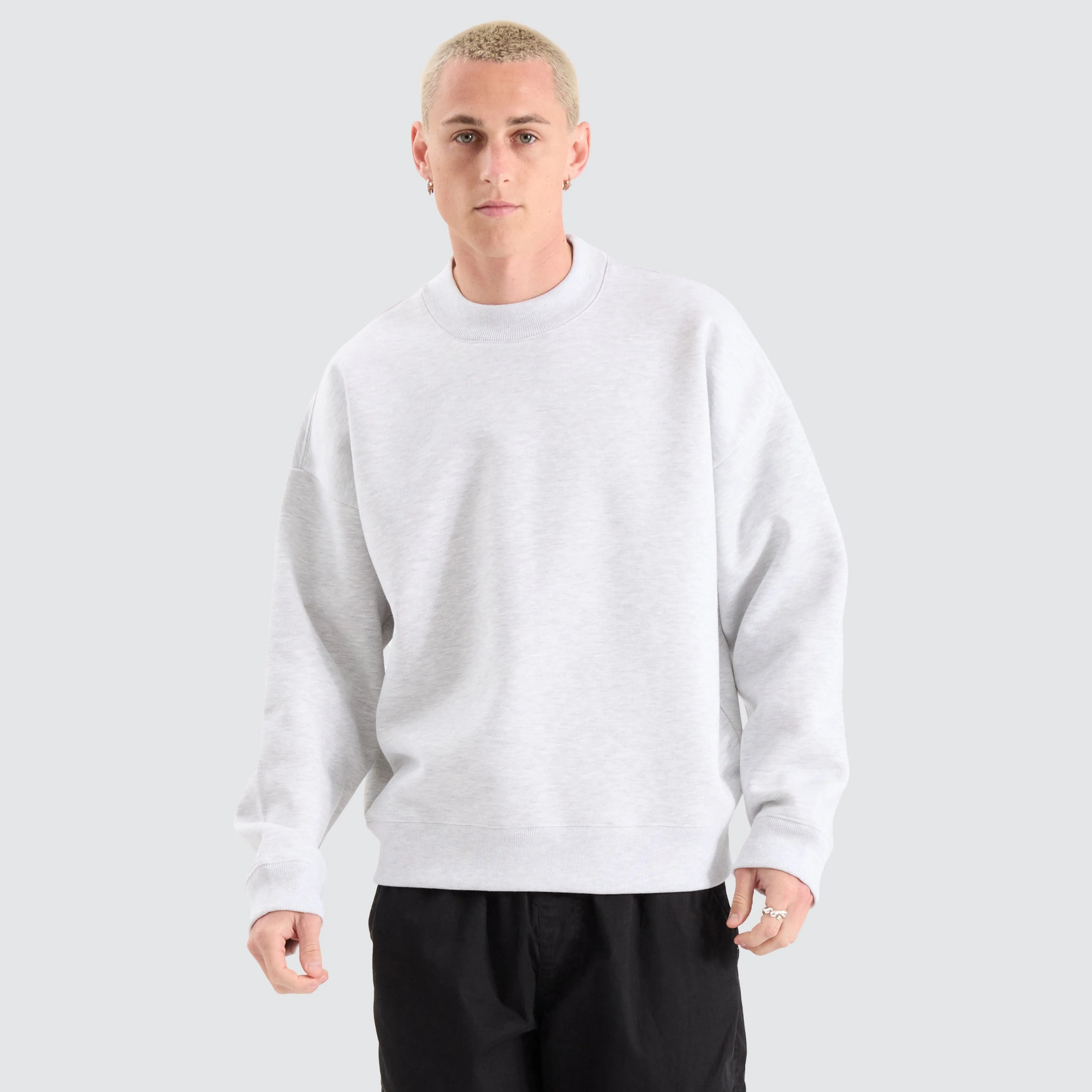 Tulsa Box Fit Sweater Snow Marle