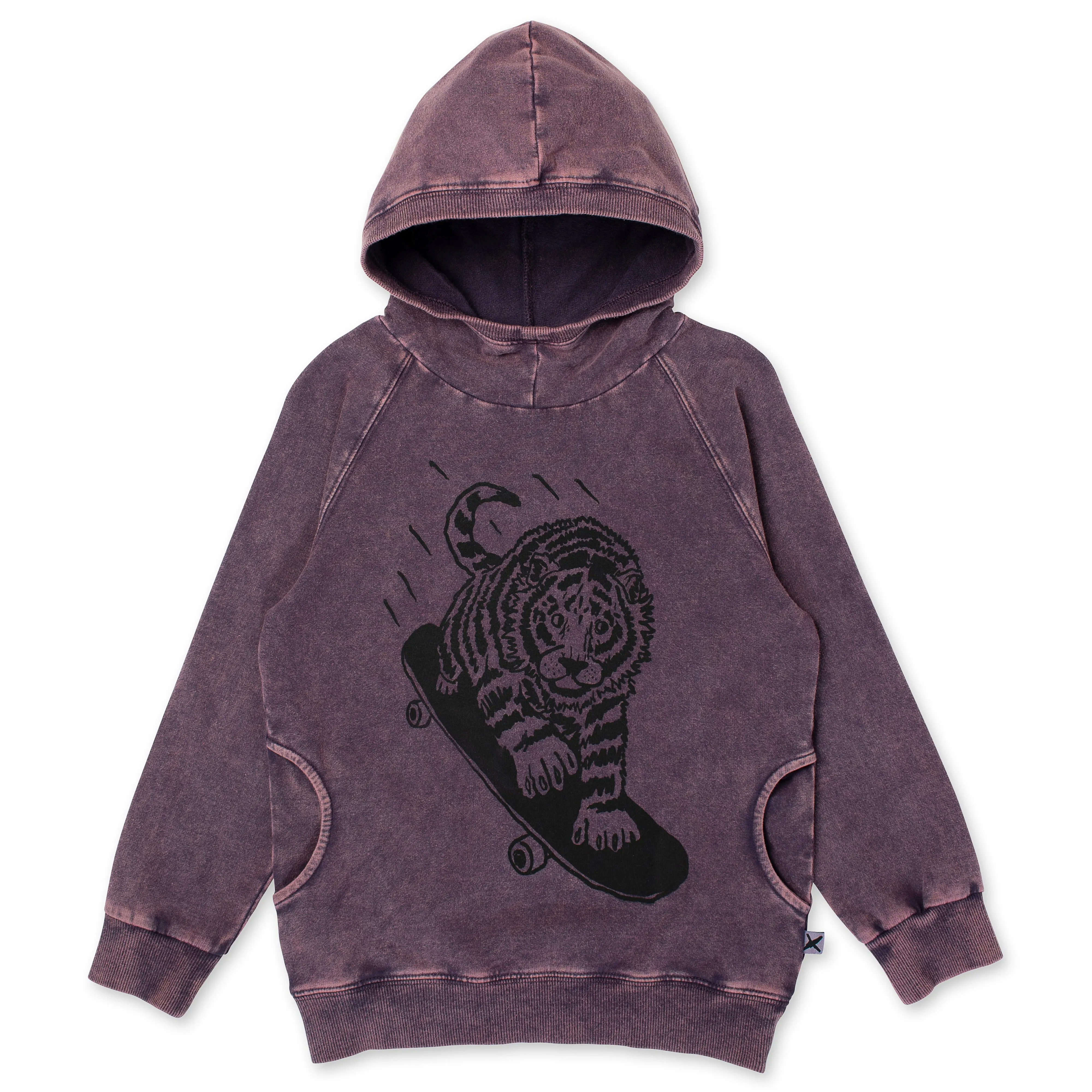 Turbo Tiger Hood - Muted Purple Wash