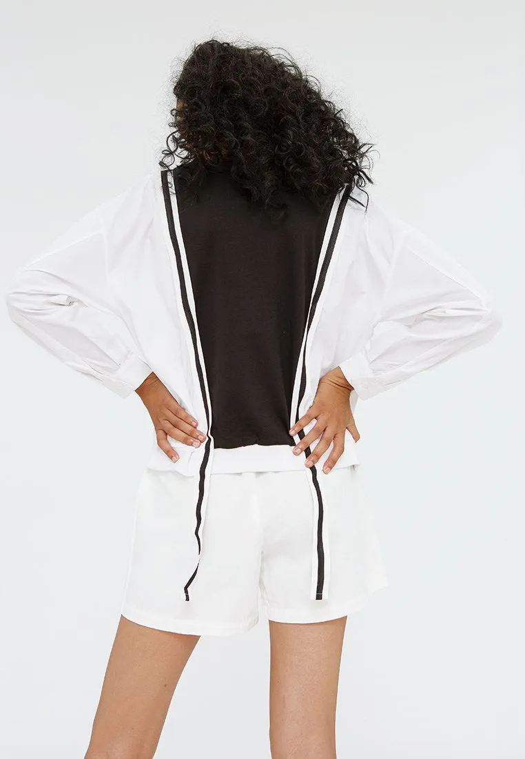 Two Tone Sweatshirt with Strap