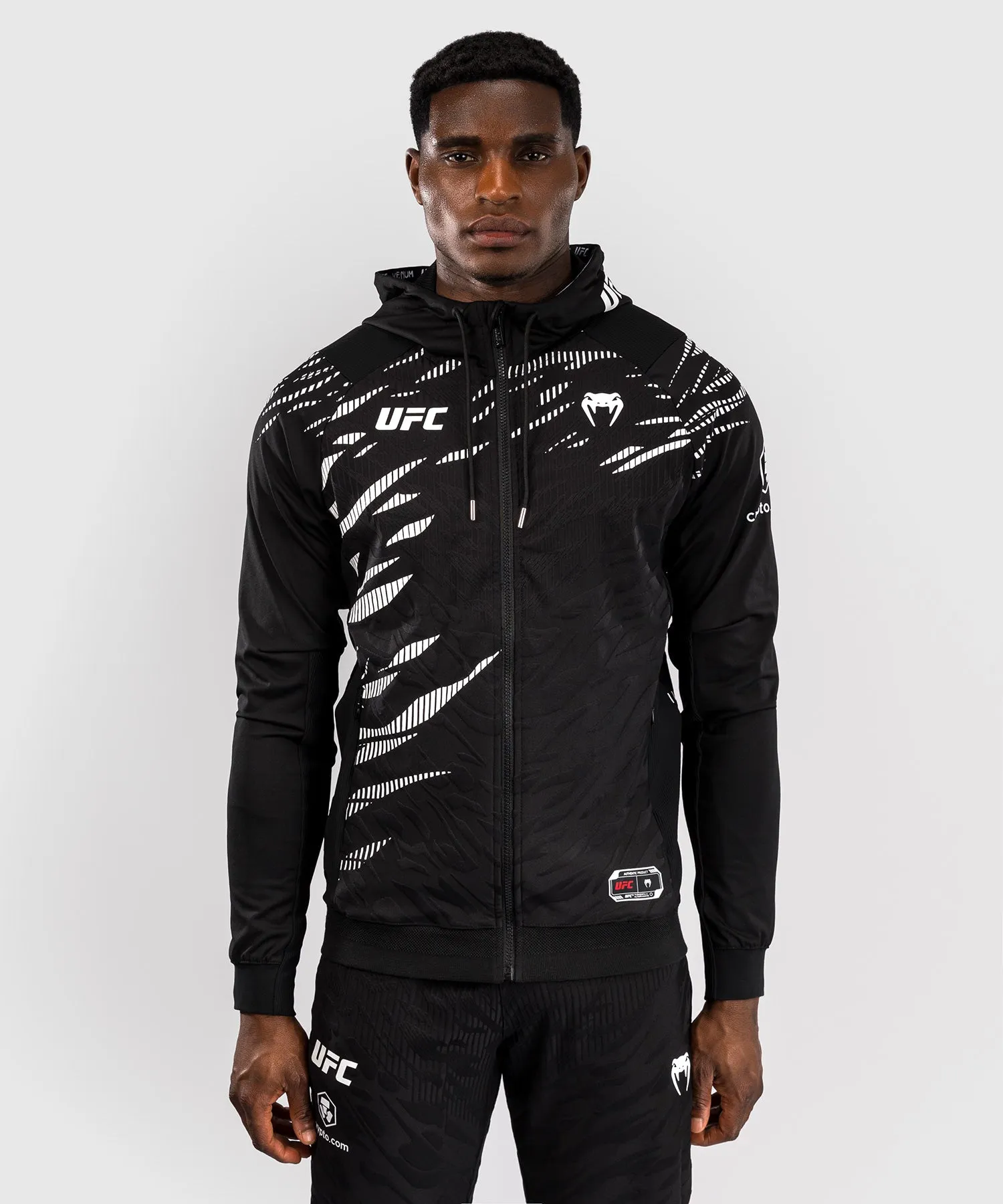 UFC Fusion by Venum Personalized Authentic Fight Night Men's Hoodies - Black