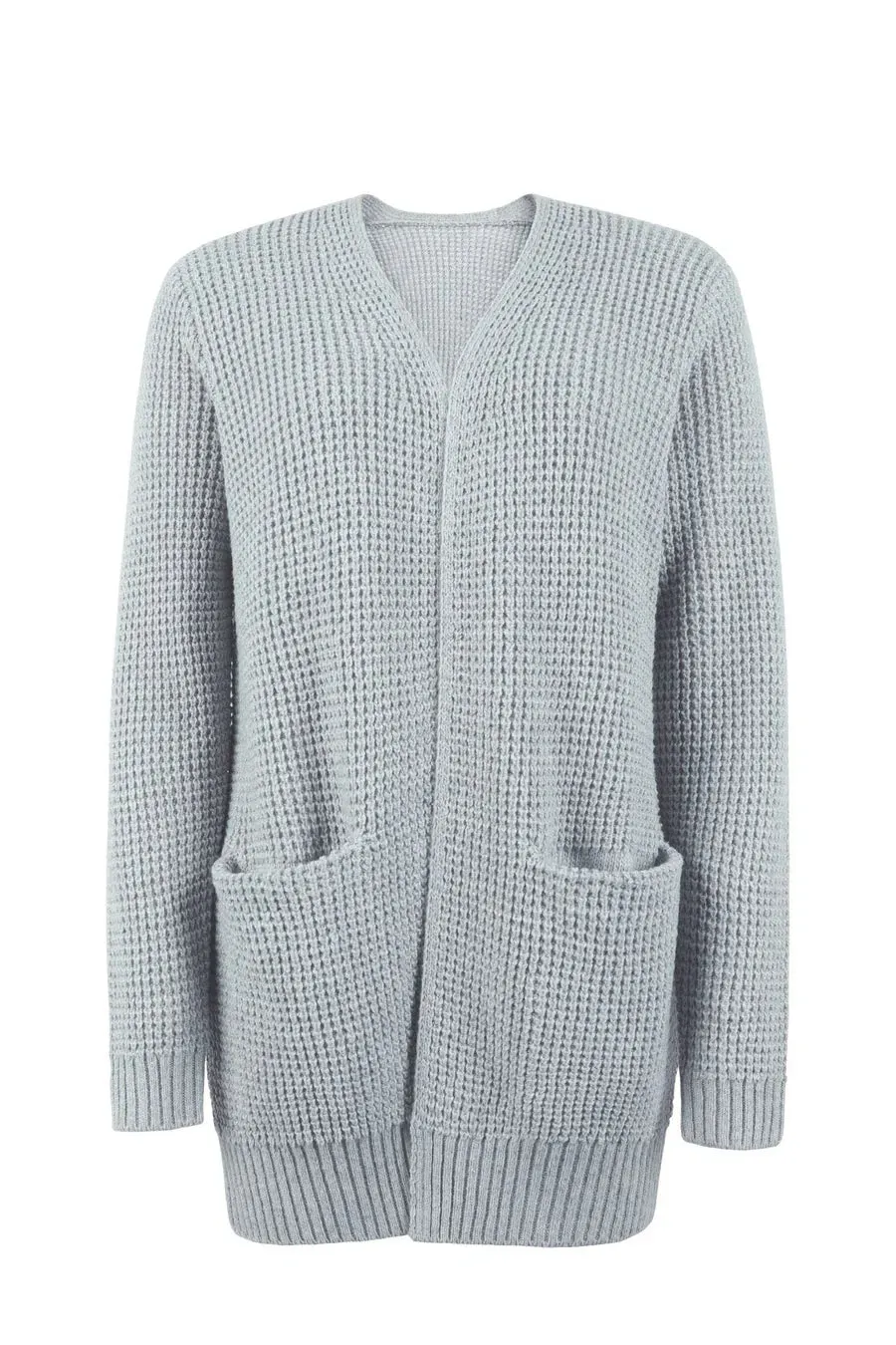 Uliana - elegant long women's v-neck cardigan