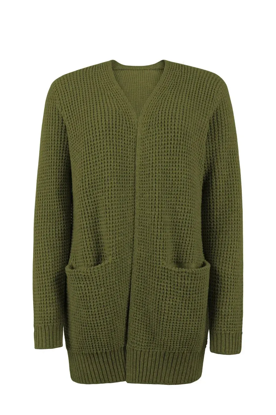 Uliana - elegant long women's v-neck cardigan