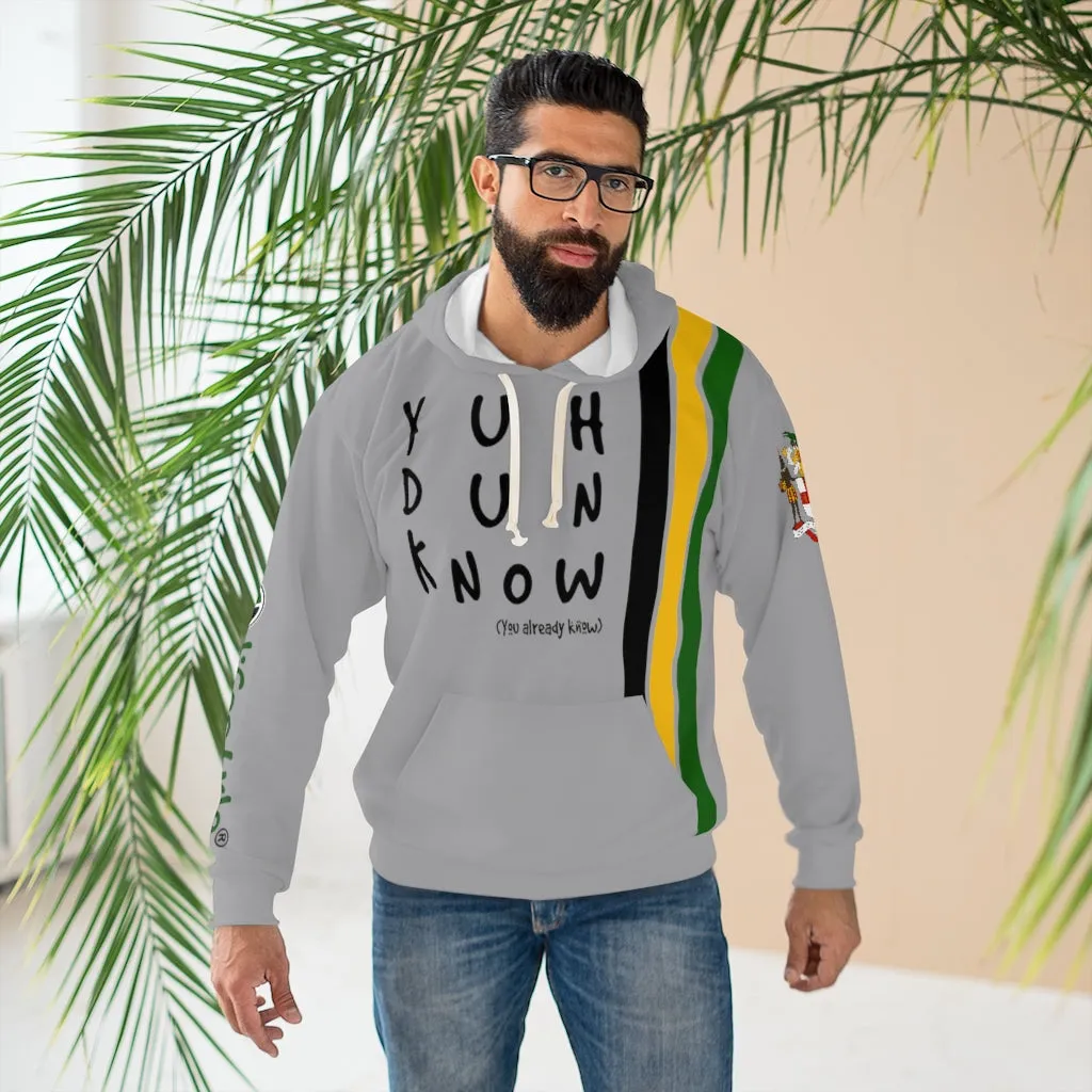 Unisex Pullover Hoodie (YuhDunKnow-GREYJACOL)