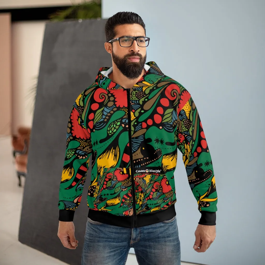 Unisex Zip Hoodie (Multi-Art1-AAF)