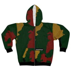 Unisex Zip Hoodie (PANCOL-ARMY-AAF)