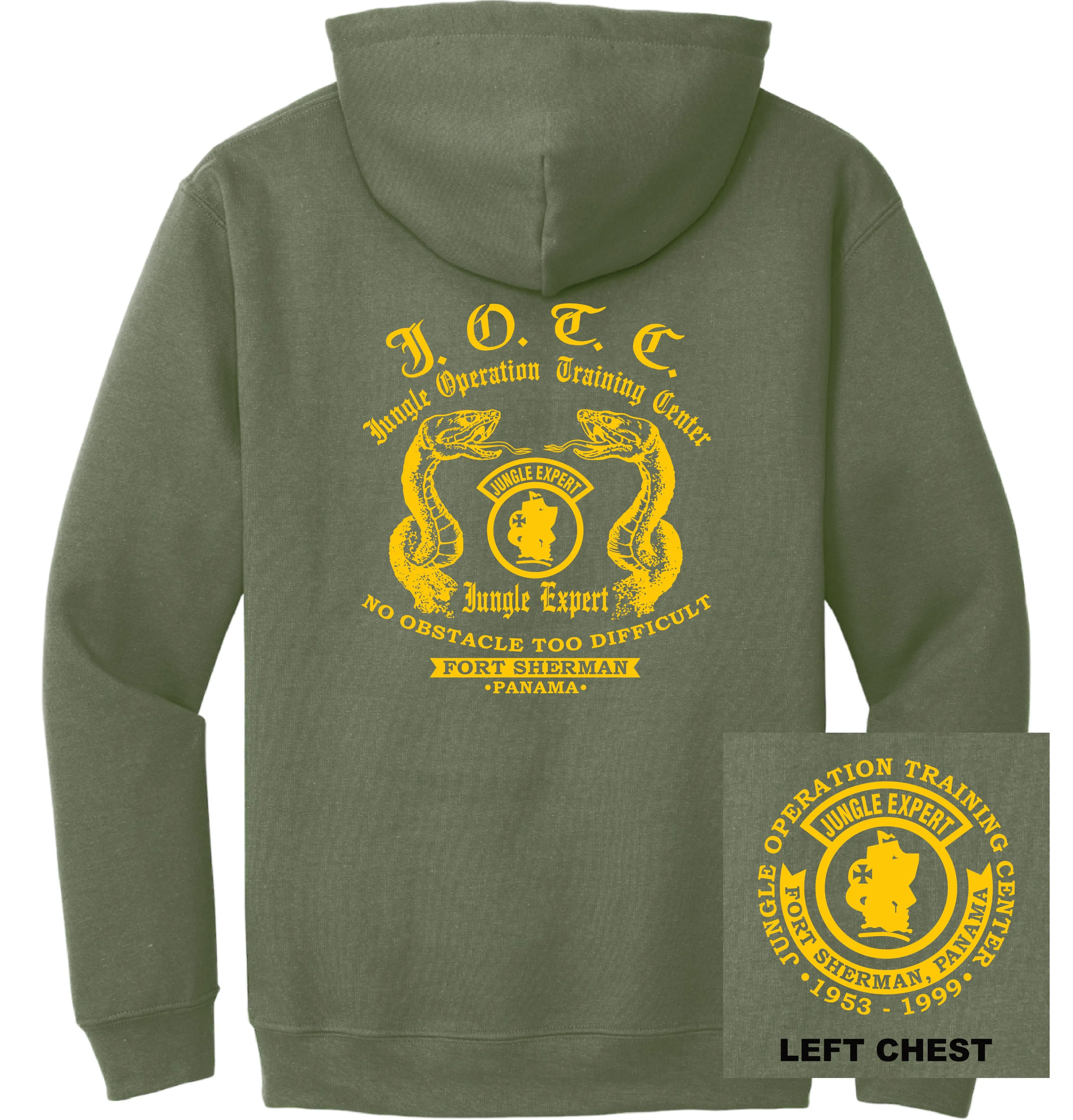 US Army - Jungle Operation Training Center (JOTC) Fort Sherman Panama Hoodie