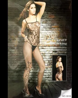 Vaqua Body Stocking Fishnet Dress - Ladies Sexy Net Dresses - 8918