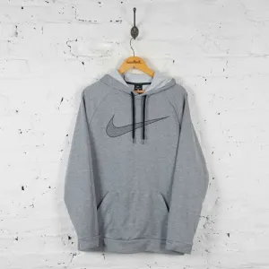 Vintage Nike Dri-Fit Hoodie - Grey - L