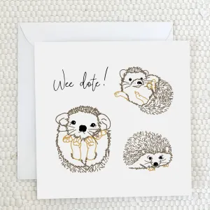 'Wee Dote' Greeting Card