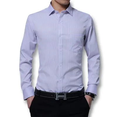 West Louis™ Fashion Slim Fitted Turn Down Dress Shirt