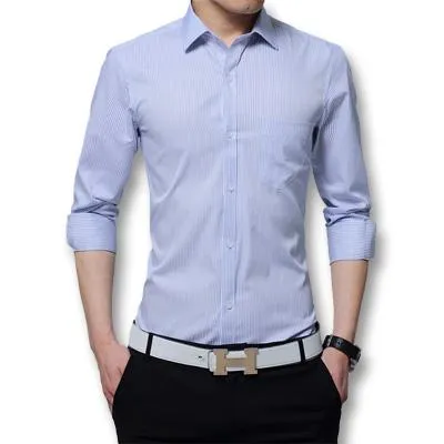 West Louis™ Fashion Slim Fitted Turn Down Dress Shirt