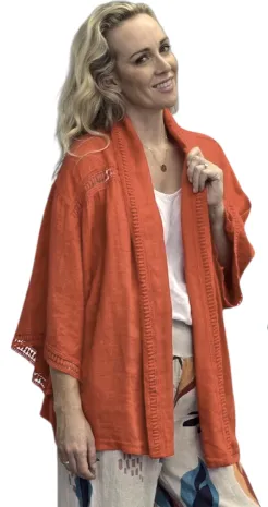 WHIMPSY linen shrug