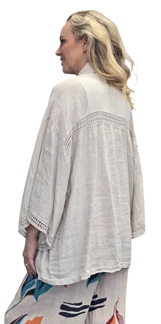 WHIMPSY linen shrug