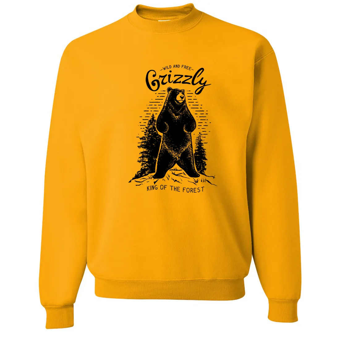 Wild And Free Grizzly Crewneck Sweatshirt