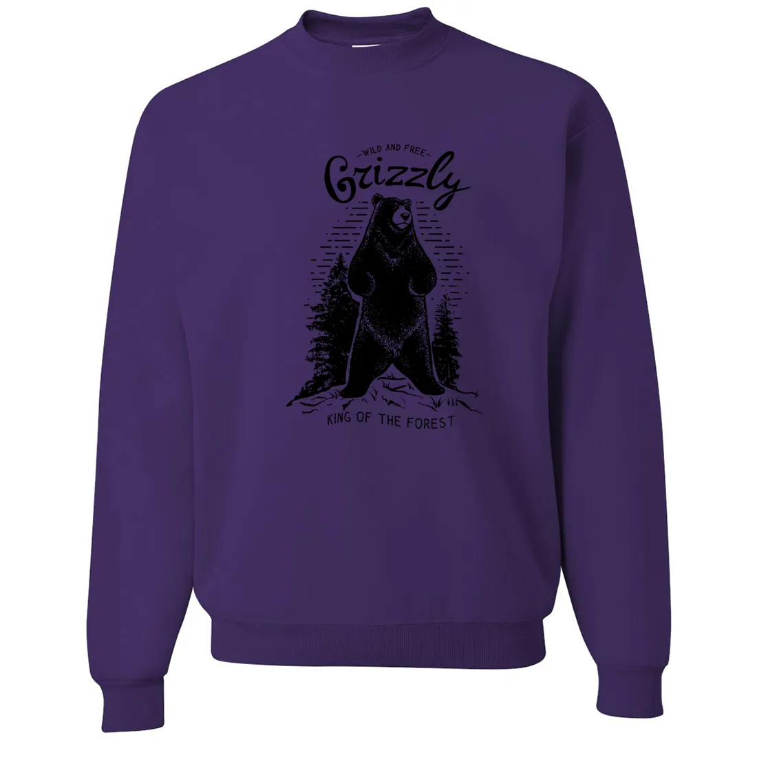 Wild And Free Grizzly Crewneck Sweatshirt