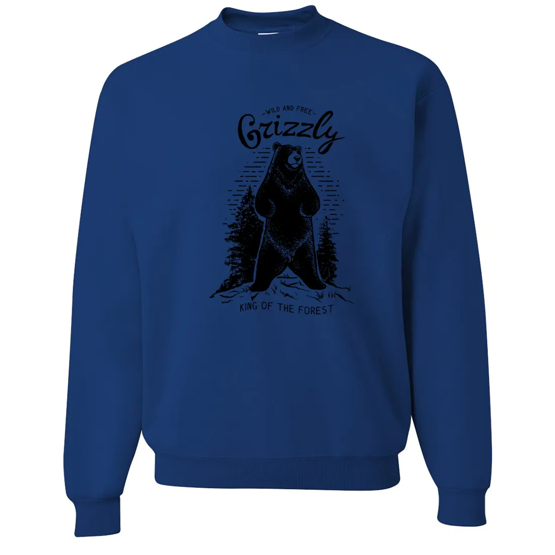 Wild And Free Grizzly Crewneck Sweatshirt