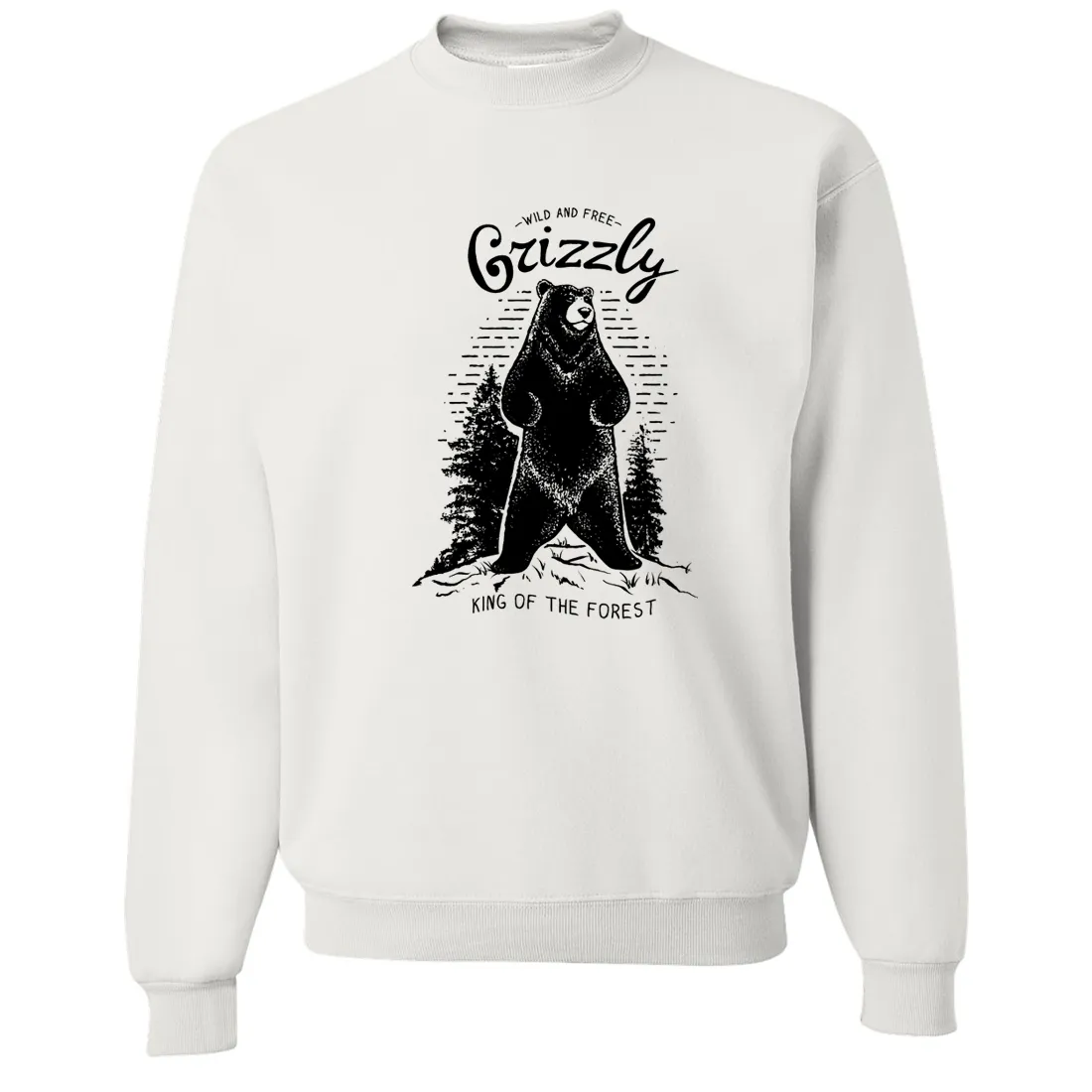 Wild And Free Grizzly Crewneck Sweatshirt