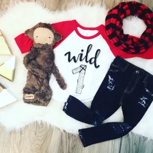 Wild One Lumberjack Theme Birthday Shirt (or Bodysuit)