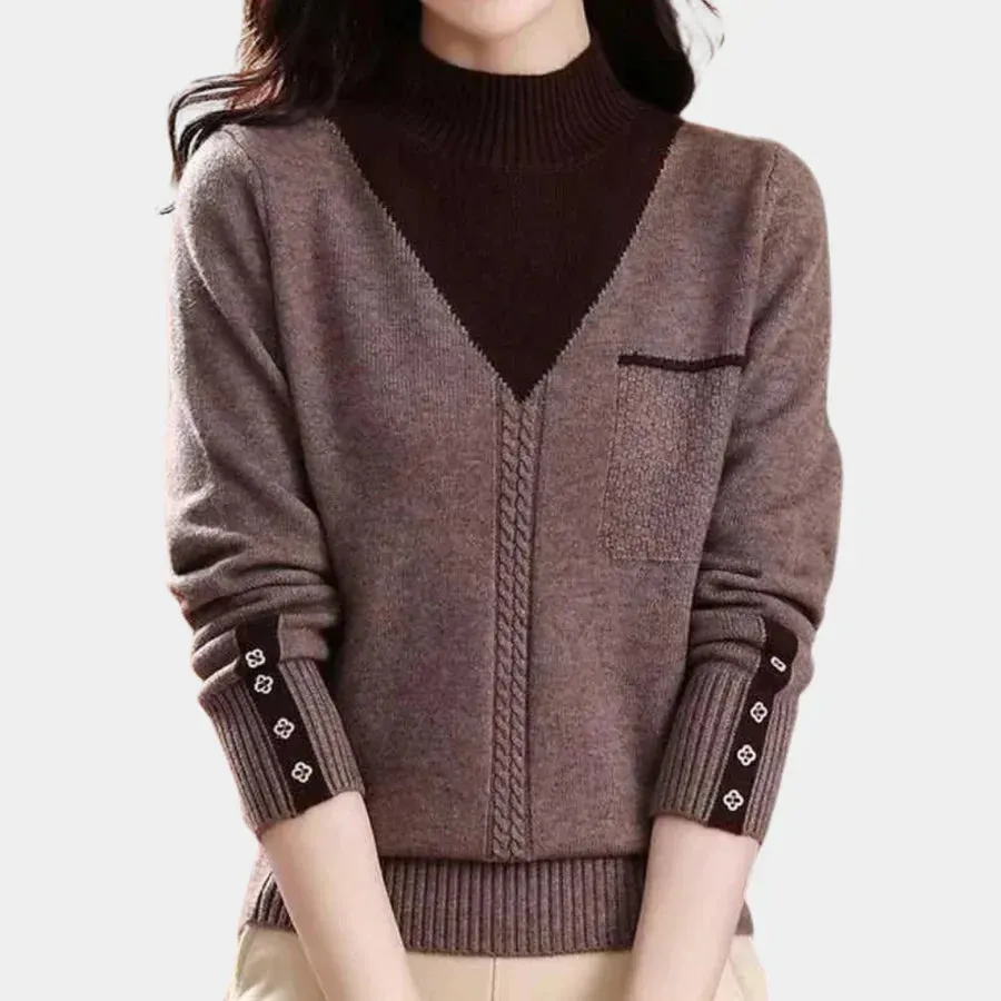 Women's fashionable Tica knit sweater