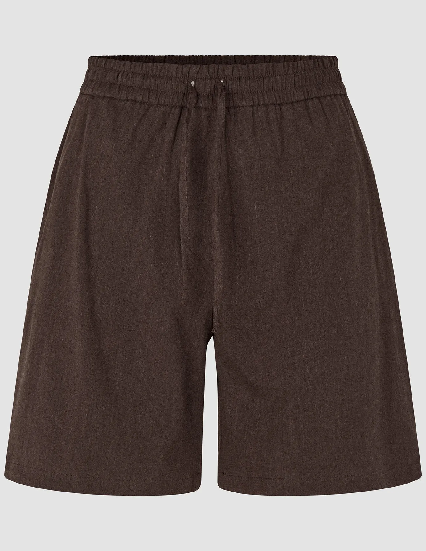 Women's Linen Shorts Relaxed Espresso