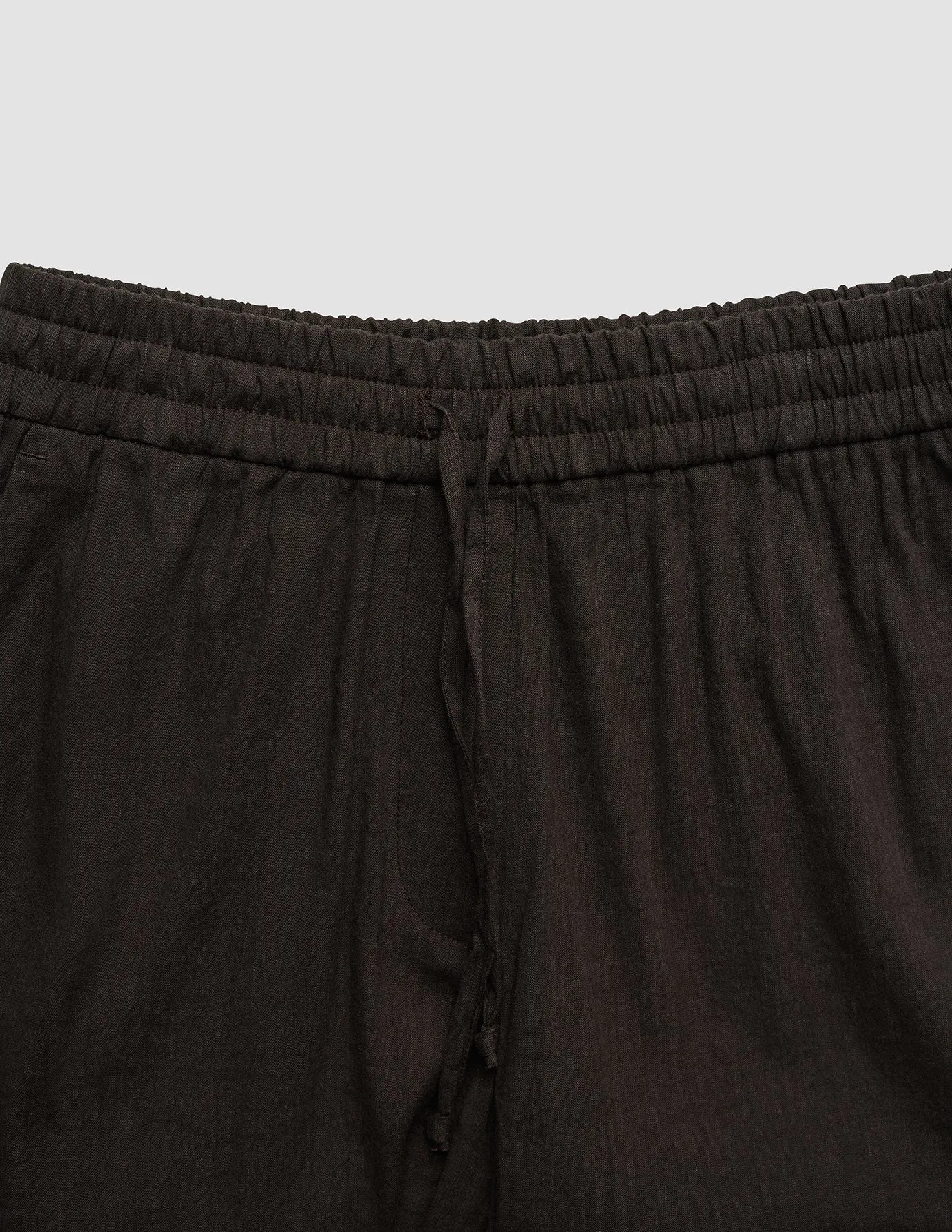 Women's Linen Shorts Relaxed Espresso