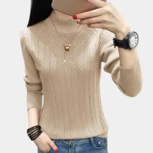 Women's luxuriously soft and comfortable Iliya turtleneck sweater