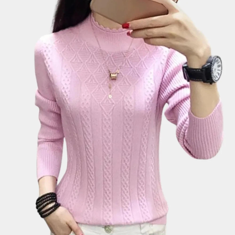 Women's luxuriously soft and comfortable Iliya turtleneck sweater