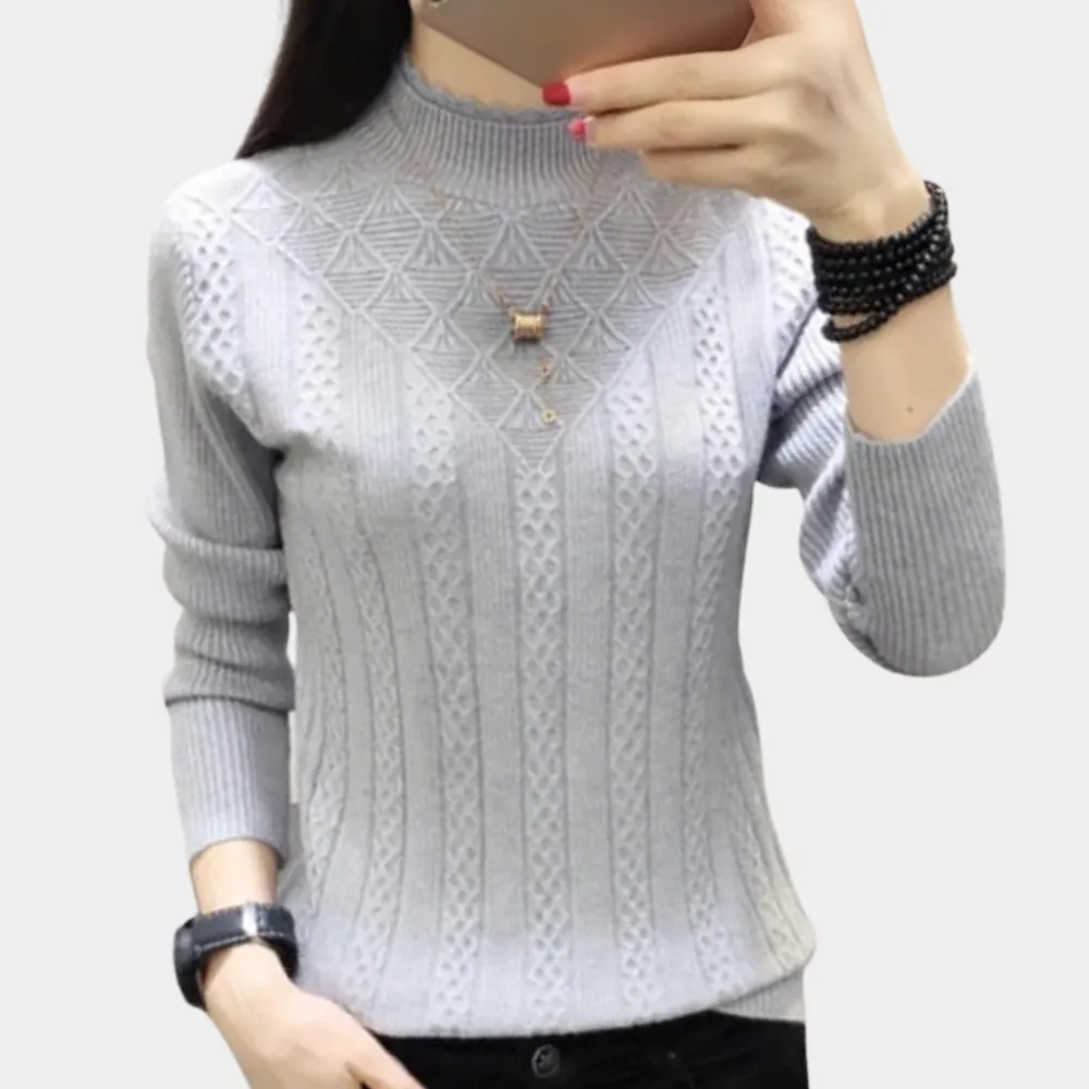 Women's luxuriously soft and comfortable Iliya turtleneck sweater