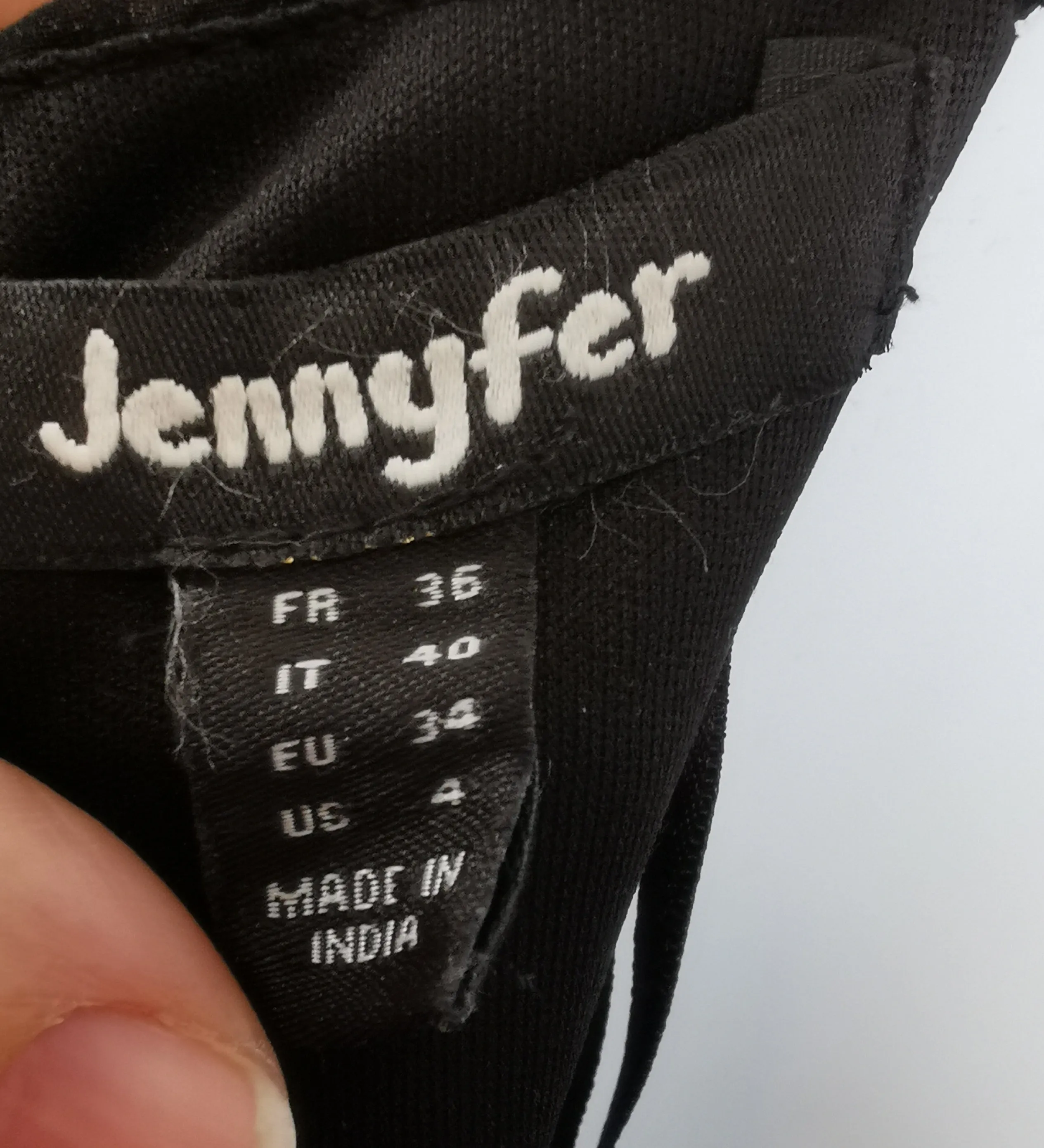 WOMENS SIZE 4 - JENNYFER, Black Chiffon, Babydoll Dress, UK Fashion EUC B46