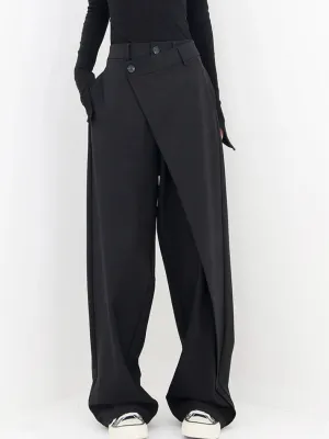 Women's Versatile Asymmetrical Baggy Pants