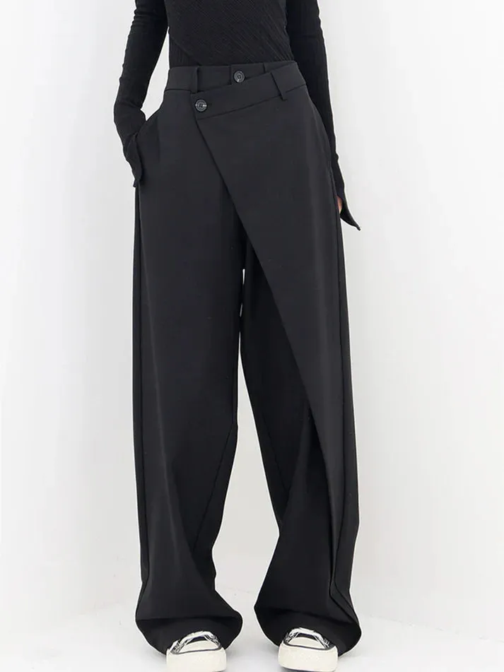Women's Versatile Asymmetrical Baggy Pants