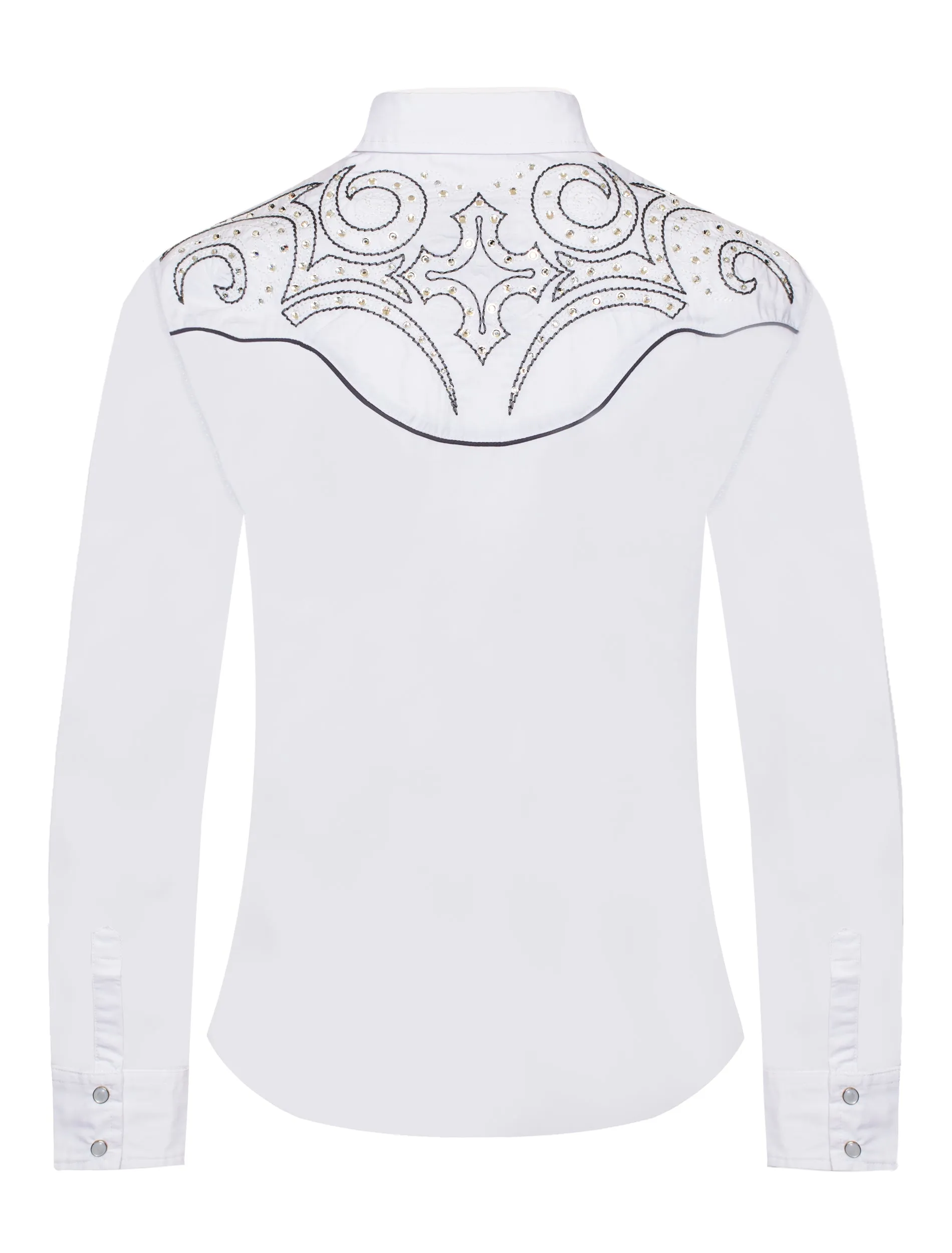 Women’s Western Embroidered diamond studded Shirts-LS500D-526
