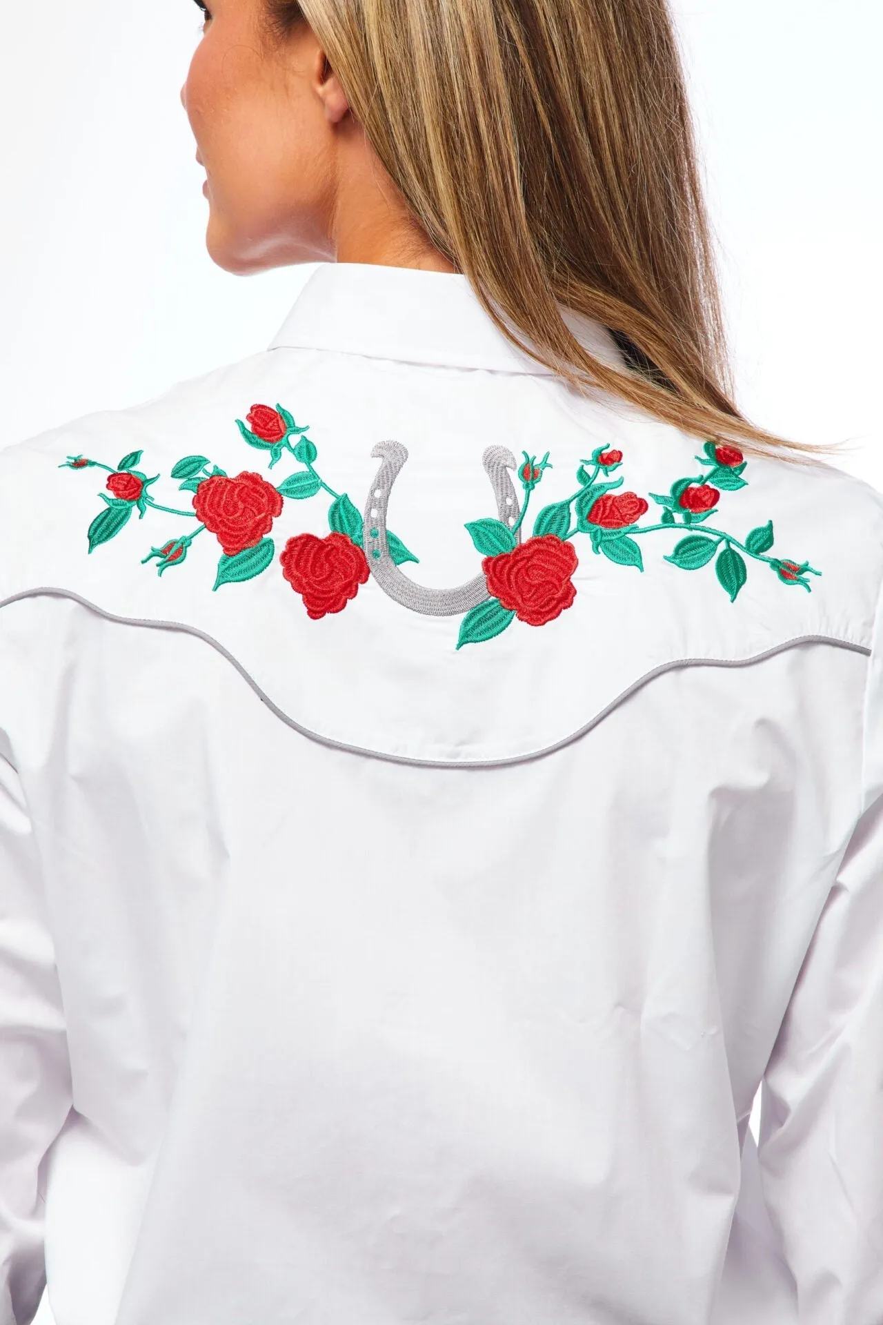 Women’s Western Embroidered Shirts-LS500-505