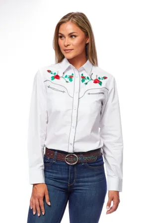 Women’s Western Embroidered Shirts-LS500-505