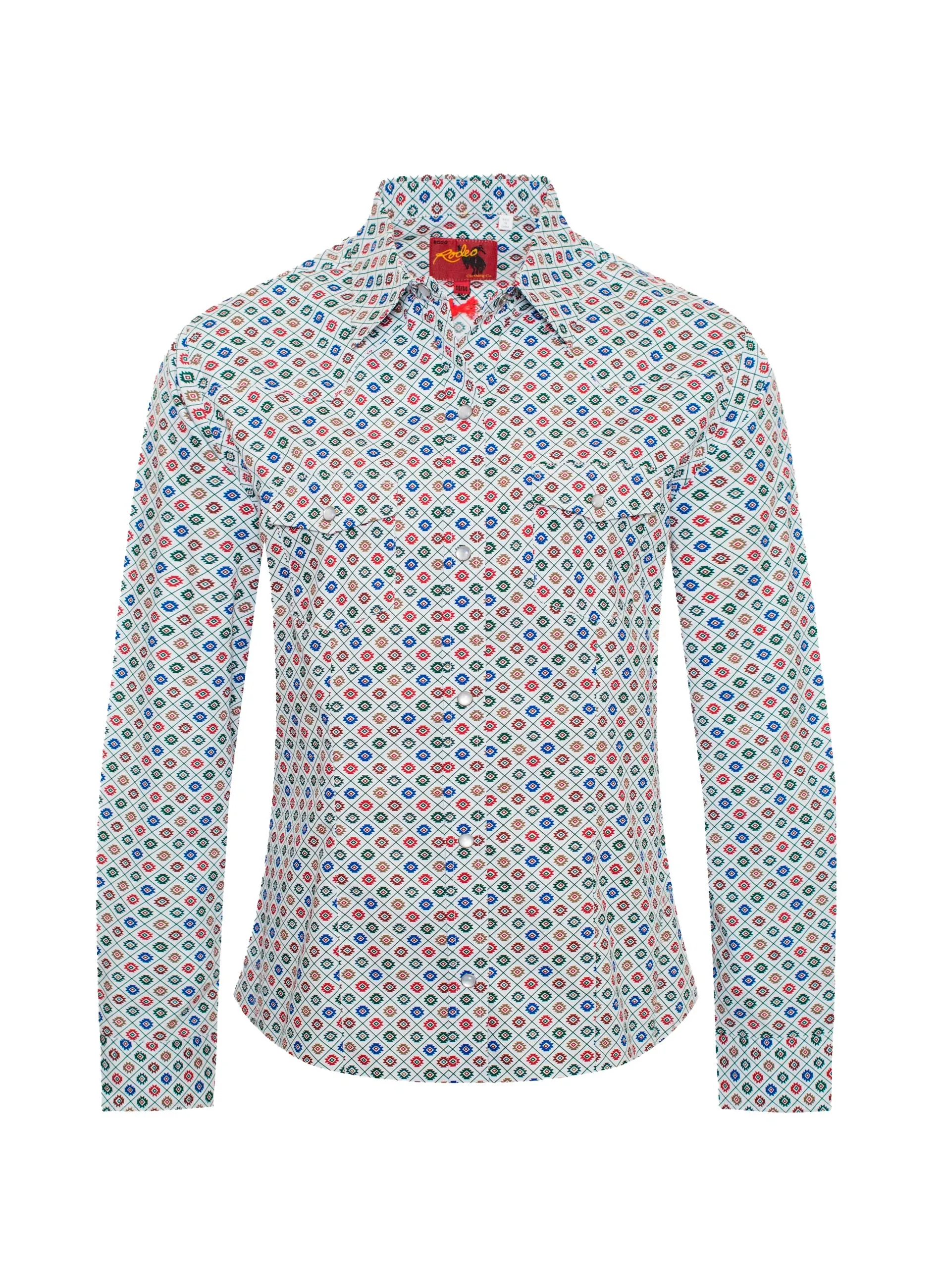 Women's Western Print Shirts-LS100-115