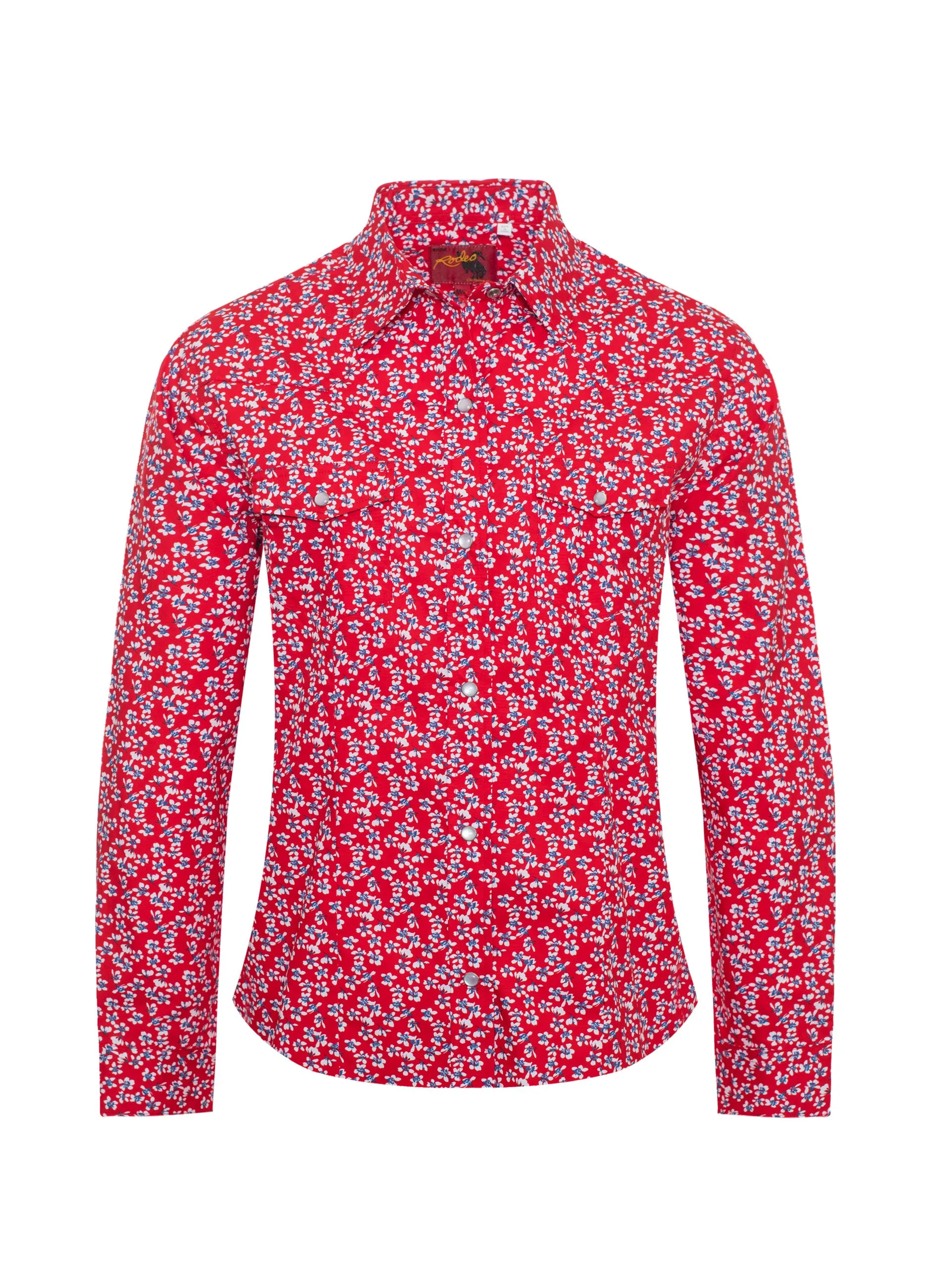 Women's Western Print Shirts-LS100-122