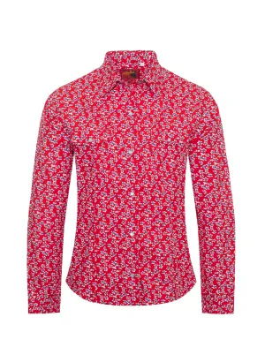 Women's Western Print Shirts-LS100-122