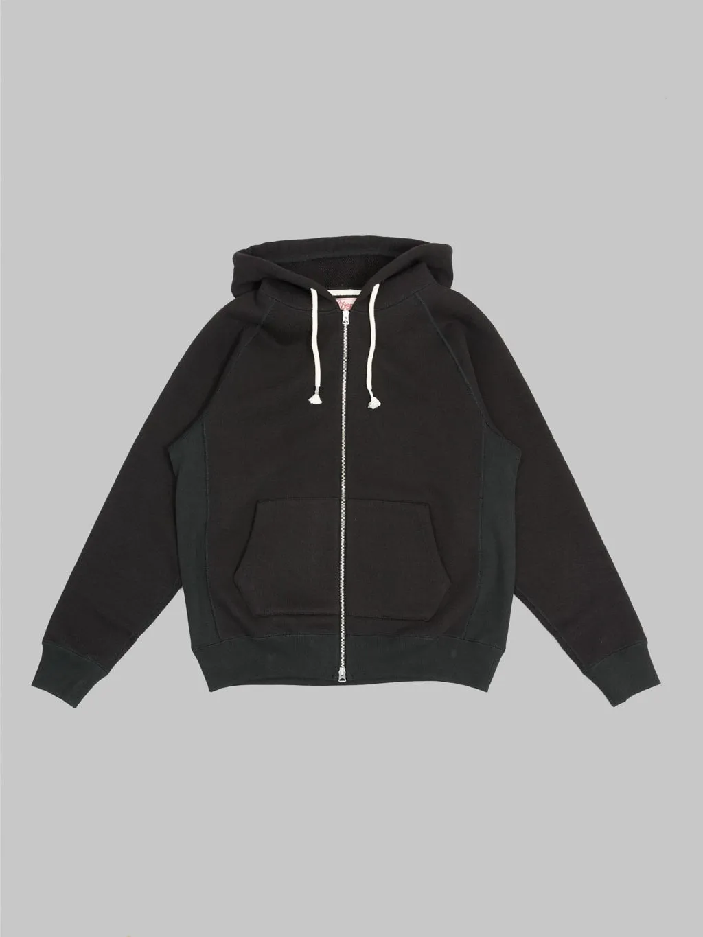 Wonder Looper Zip Hoodie 876gsm Double Heavyweight French Terry Sumi Black