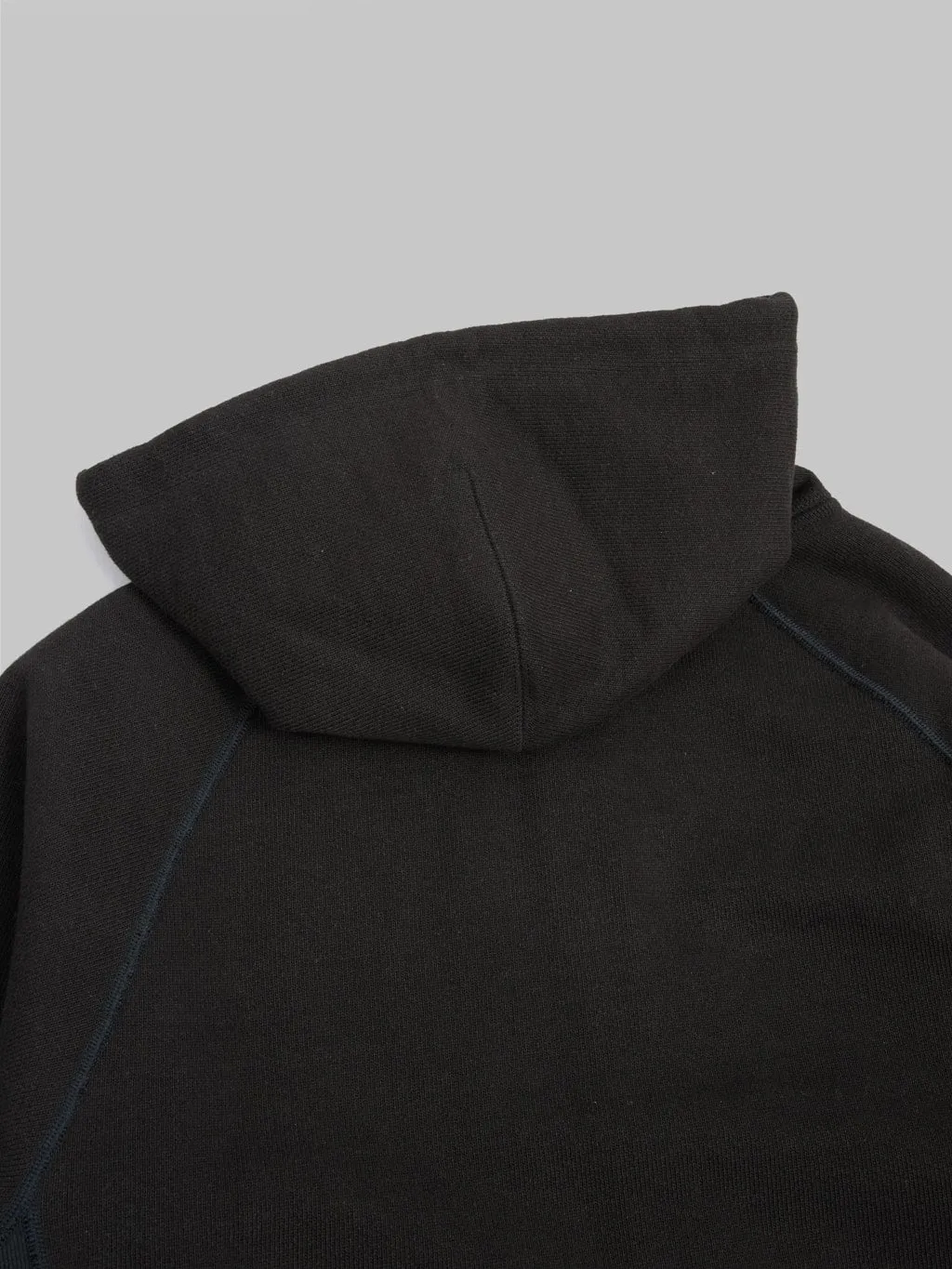Wonder Looper Zip Hoodie 876gsm Double Heavyweight French Terry Sumi Black