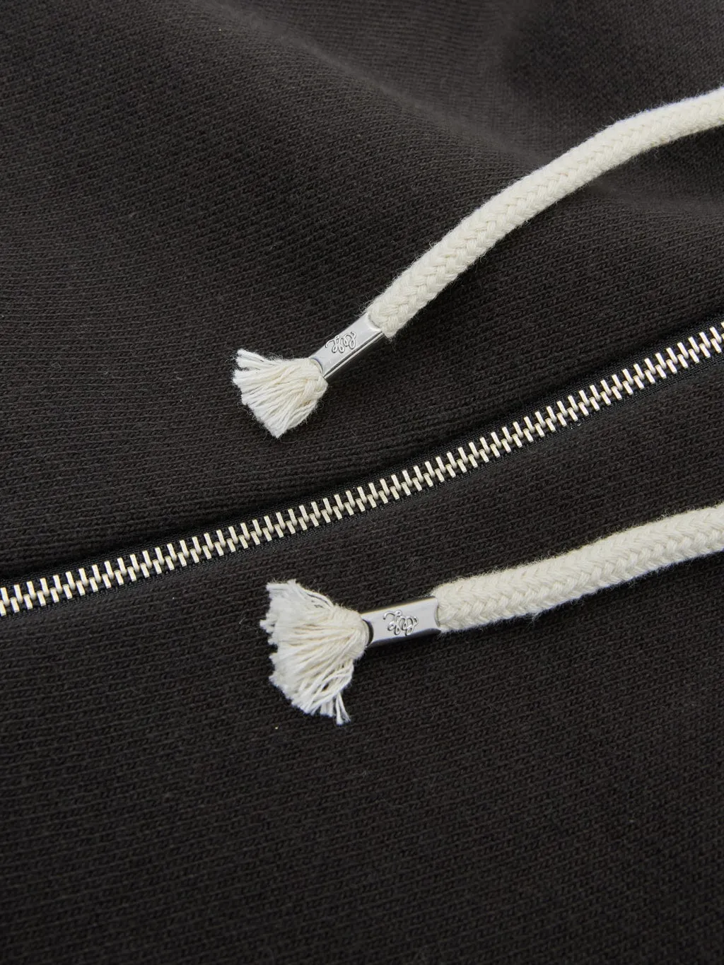 Wonder Looper Zip Hoodie 876gsm Double Heavyweight French Terry Sumi Black