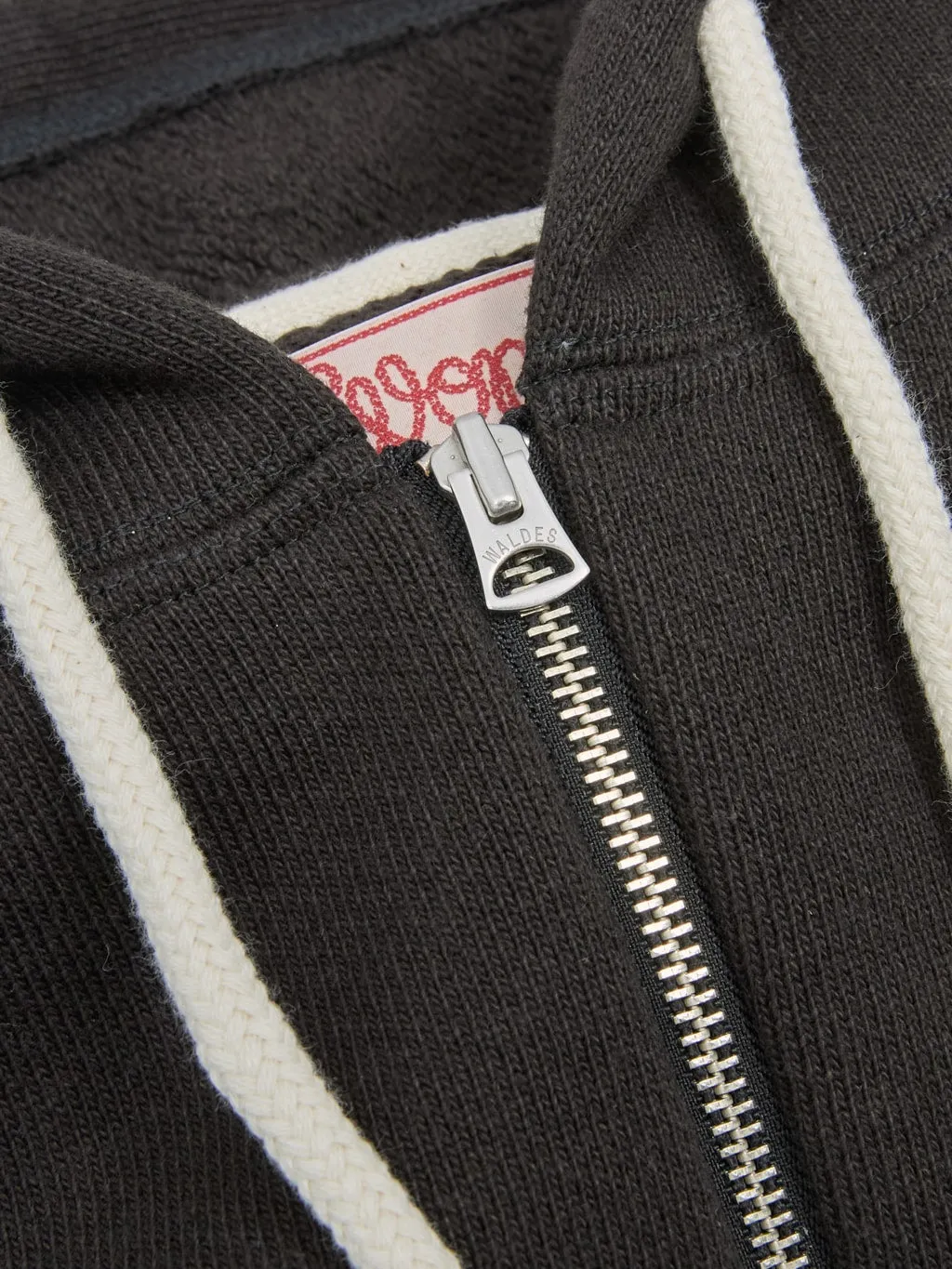 Wonder Looper Zip Hoodie 876gsm Double Heavyweight French Terry Sumi Black