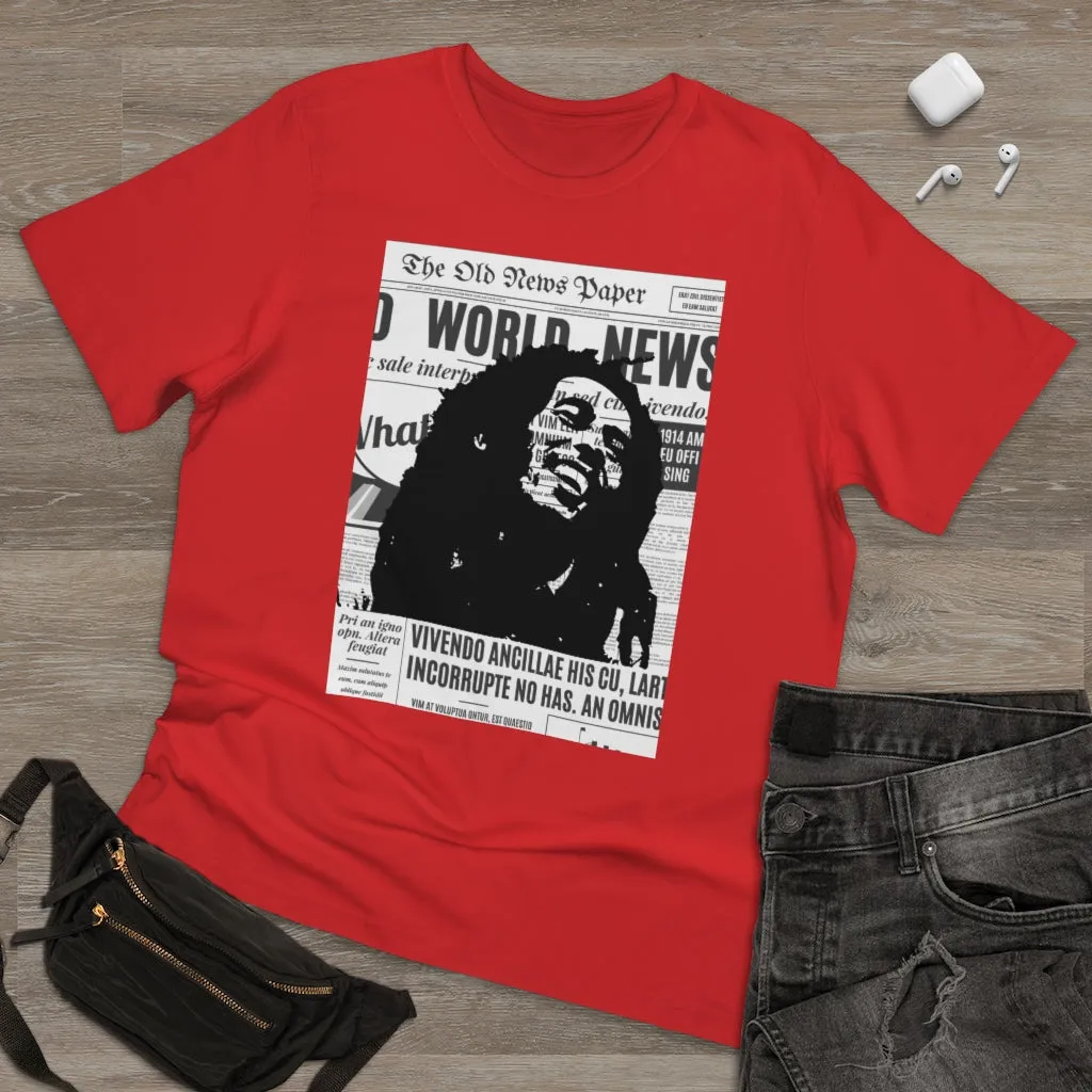 World News BOB MARLEY Unisex Deluxe T-shirt (full face/middle)