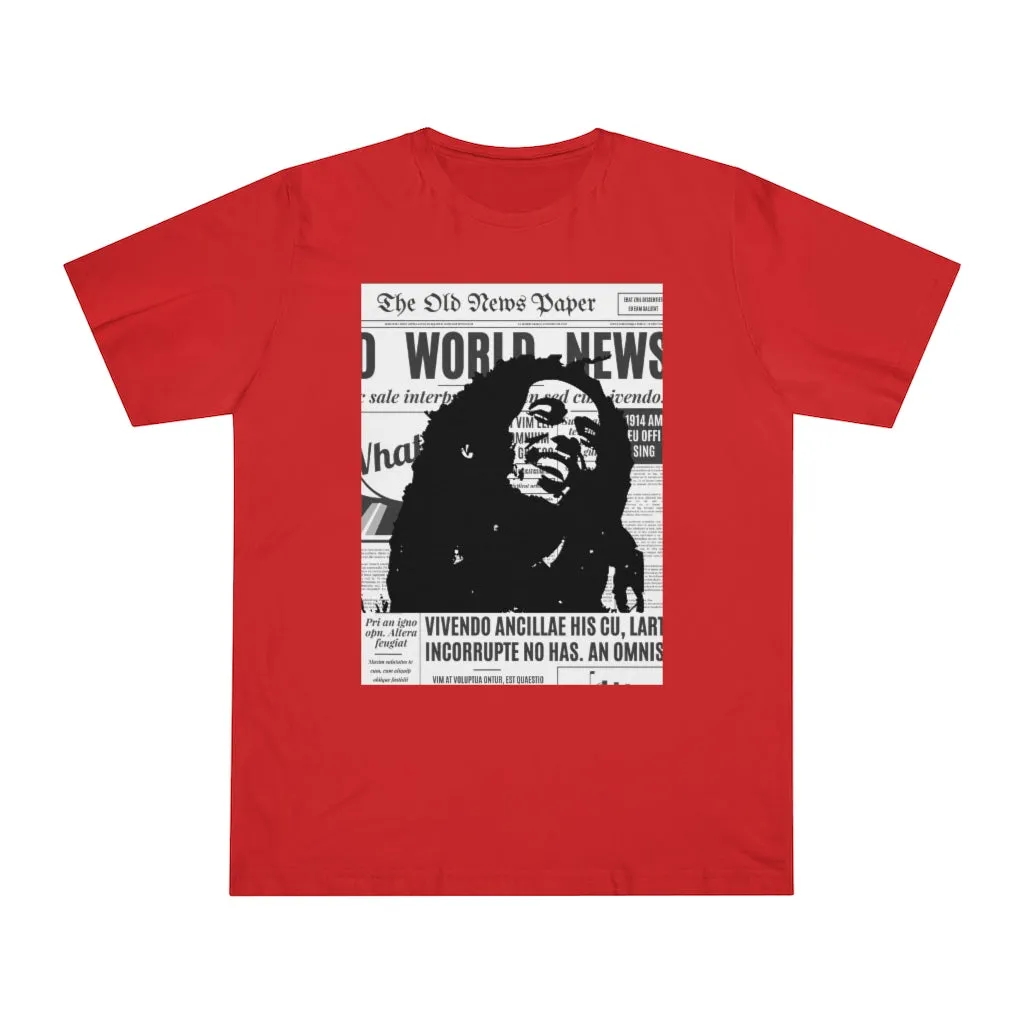 World News BOB MARLEY Unisex Deluxe T-shirt (full face/middle)