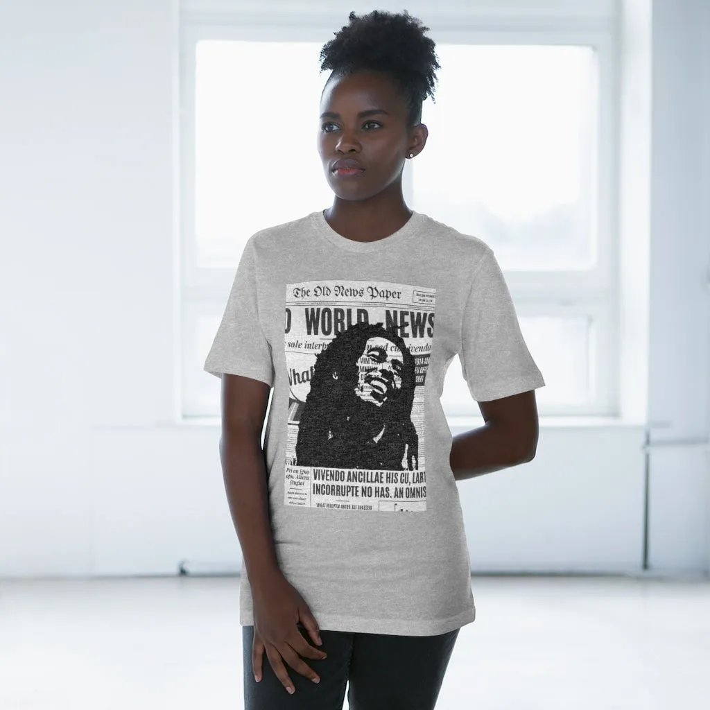 World News BOB MARLEY Unisex Deluxe T-shirt (full face/middle)